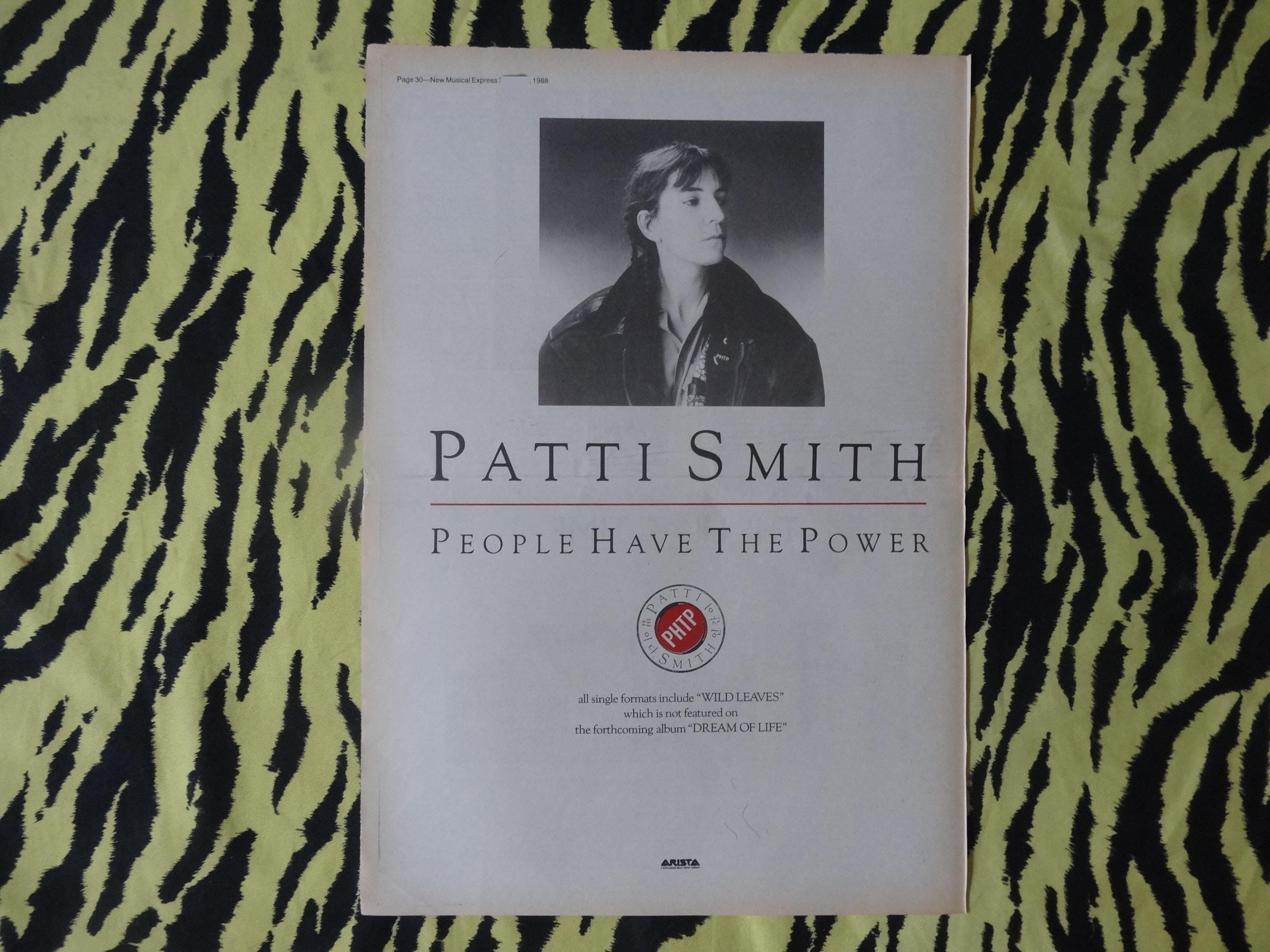 Original 1988 Patti Smith Advert/poster, Rare Vintage Poster