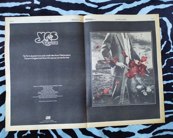 Original 1978 Yes Double Advert/Poster, Rare Vintage Poster, Yes "Tormato" Rock Poster, New Wave, Vintage Paper