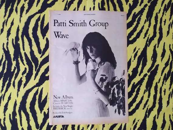 Original 1979 Patti Smith Advert/poster, Rare Vintage Poster
