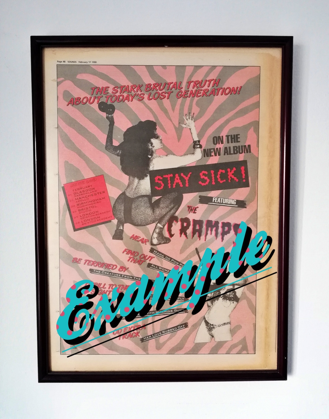 Original 1979 Motorhead Tour Doble Anuncio/Cartel, Cartel Vintage Raro ...