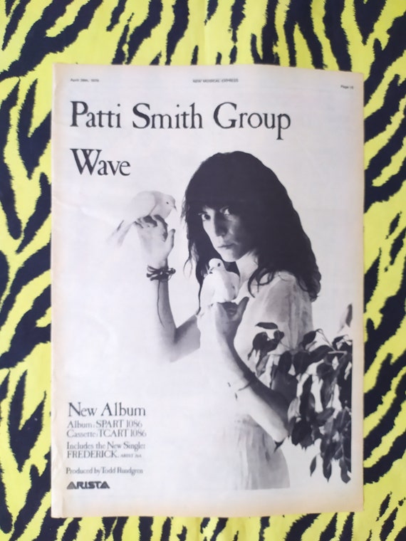Original 1979 Patti Smith Advert/poster, Rare Vintage Poster 