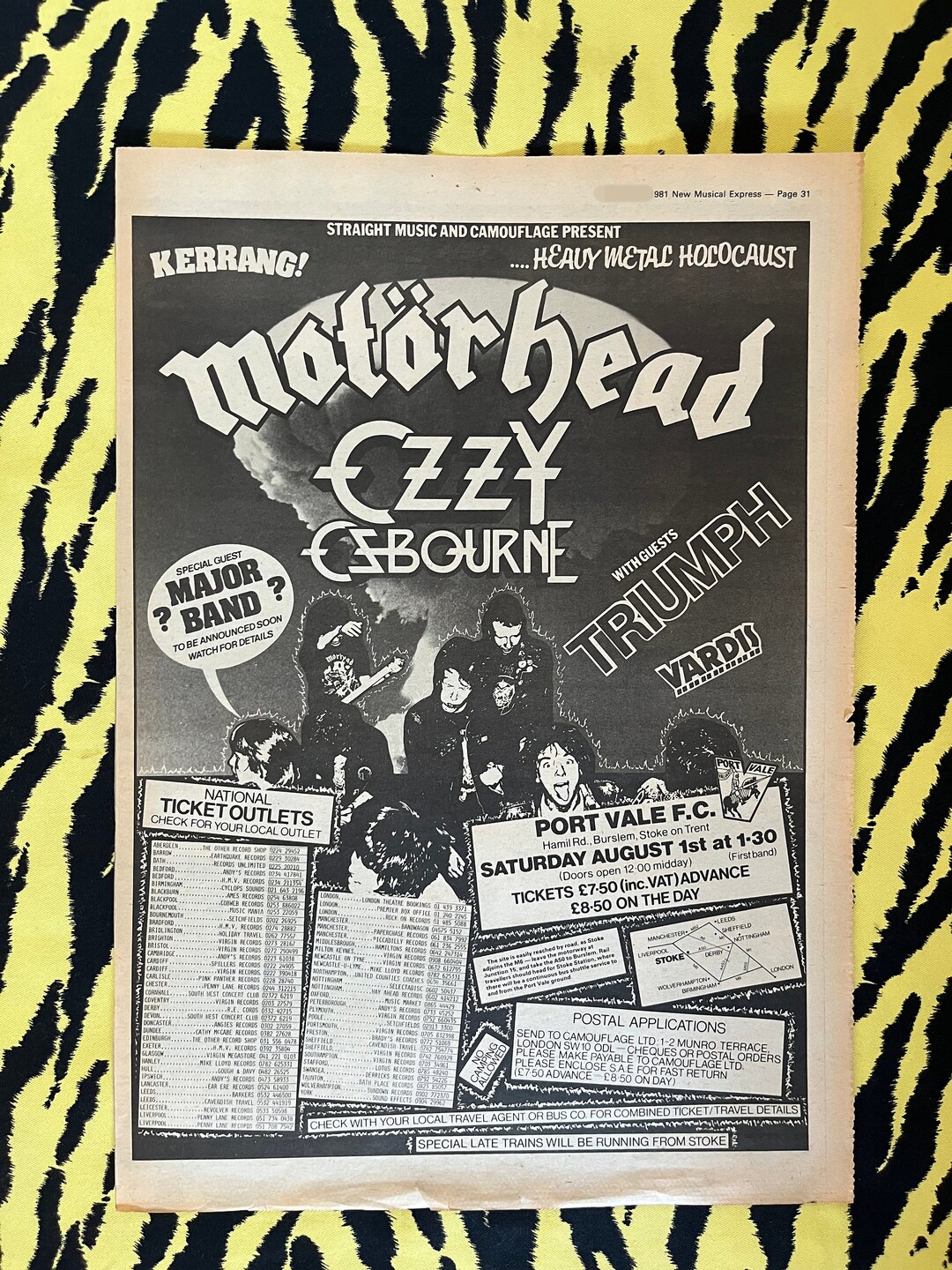 ヴィンテージ　Motörhead ポスター 2種類　1つはアルミ製￼￼￼ ヴィンテージ Motörhead ポスター 2種類 1つはアルミ製