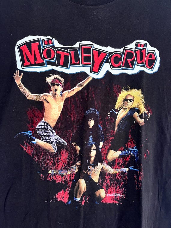 Mötley Crue T-shirt, Vintage 1991 Very Rare, Hard Rock, Heavy