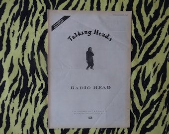 Original 1987 Talking Heads Advert/Poster, Rare Vintage Poster "Radio Head" Poster, Punk, New Wave, NYC, Ramones David Byrne Clash Sire