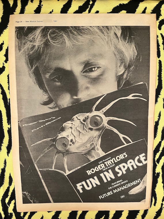 Original 1981 Roger Taylor's Advert/poster, Rare Vintage Poster