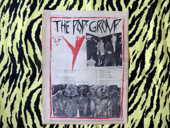 Original 1979 the Pop Group Tour Advert/poster, Rare Vintage