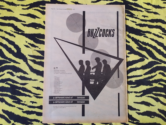 Original 1979 Buzzcocks Tour Advert/poster, Rare Vintage