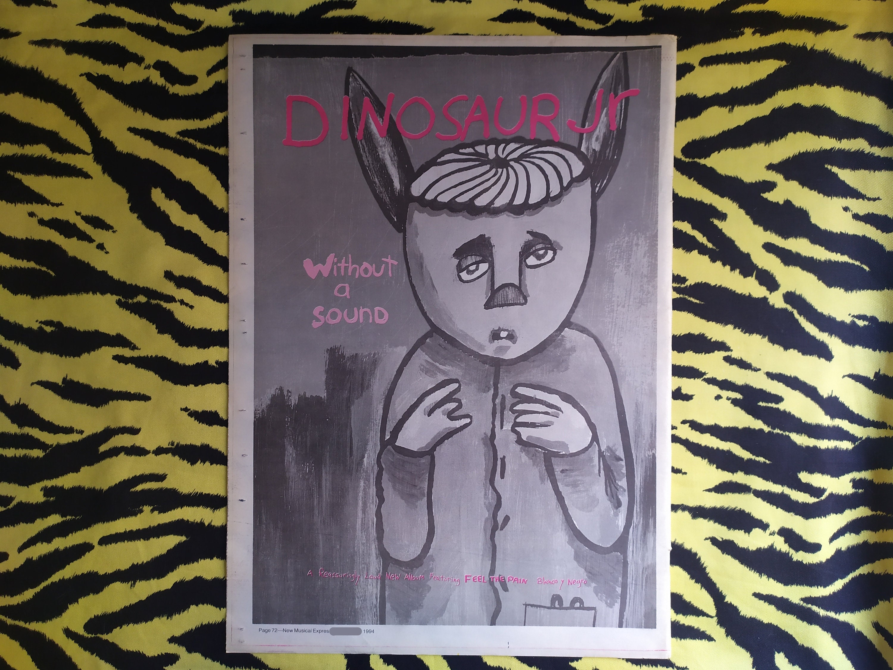 Dinosaur jr. アルバムポスター Original 1994 Dinosaur Jr. Advert/poster, Rare Vintage