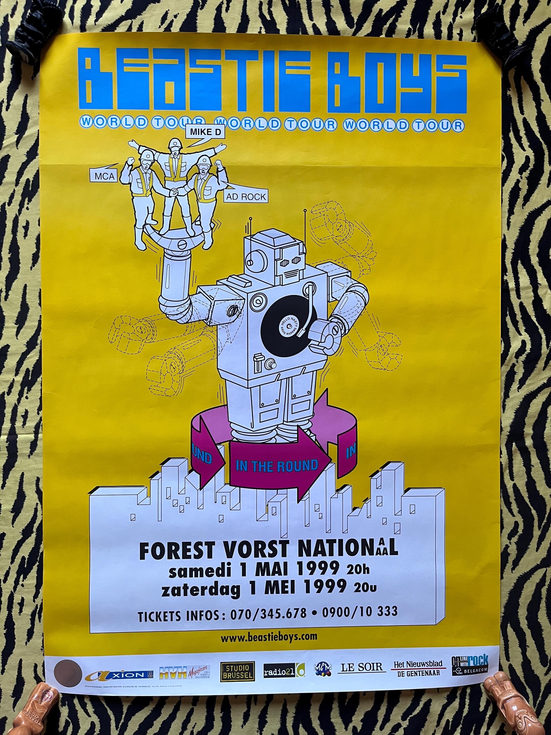 Original 1999 Beastie Boys Concert Poster, Rare Vintage Poster