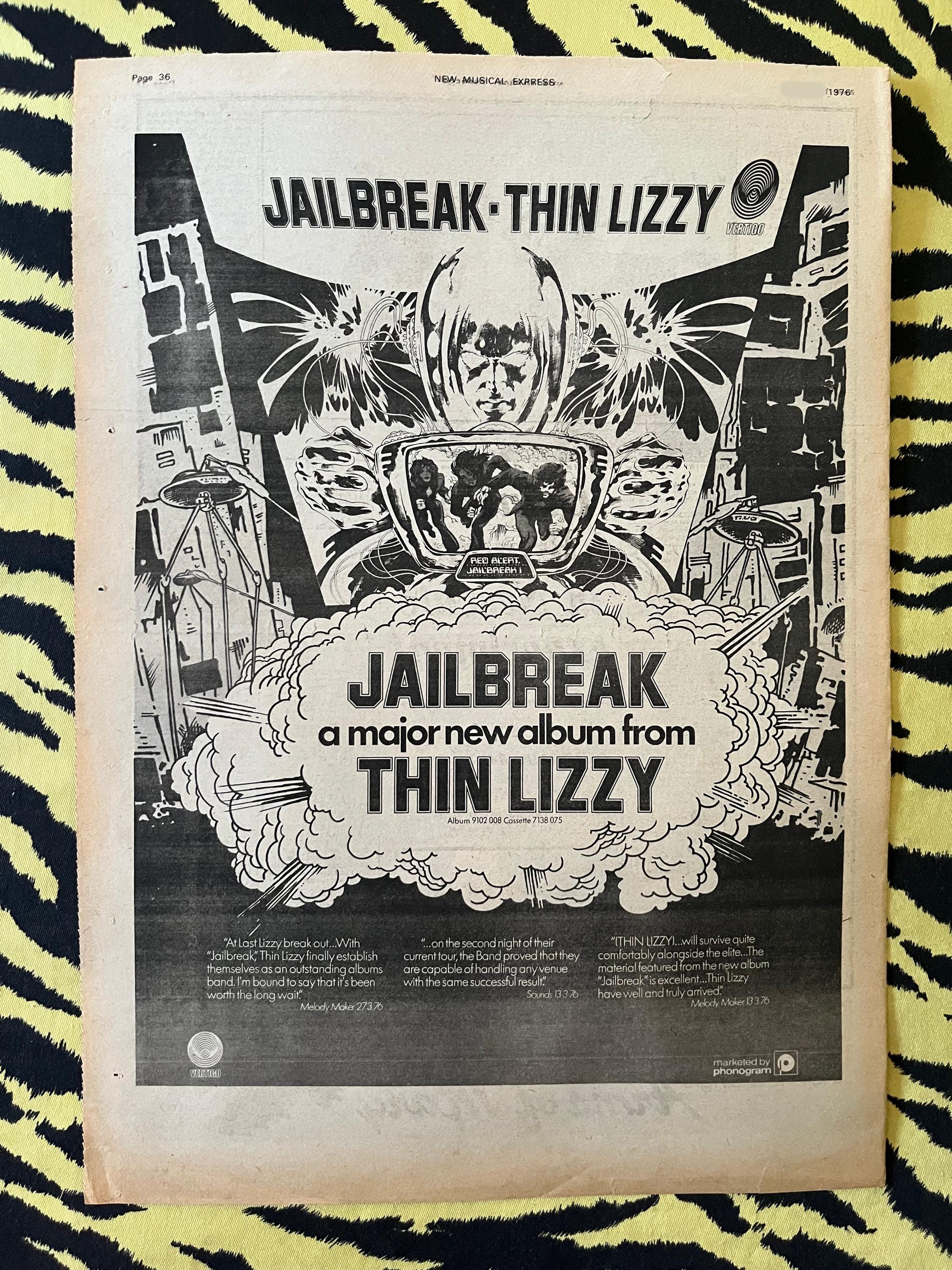 Thin Lizzy Band Poster - Etsy