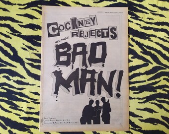 COCKNEY REJECTS -screen-printed T-shirt- - Etsy