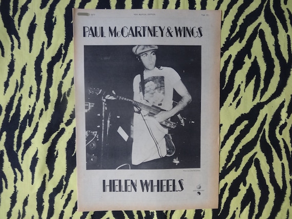 Original 1973 Paul Mccartney Wings Advert/poster, Rare Vintage