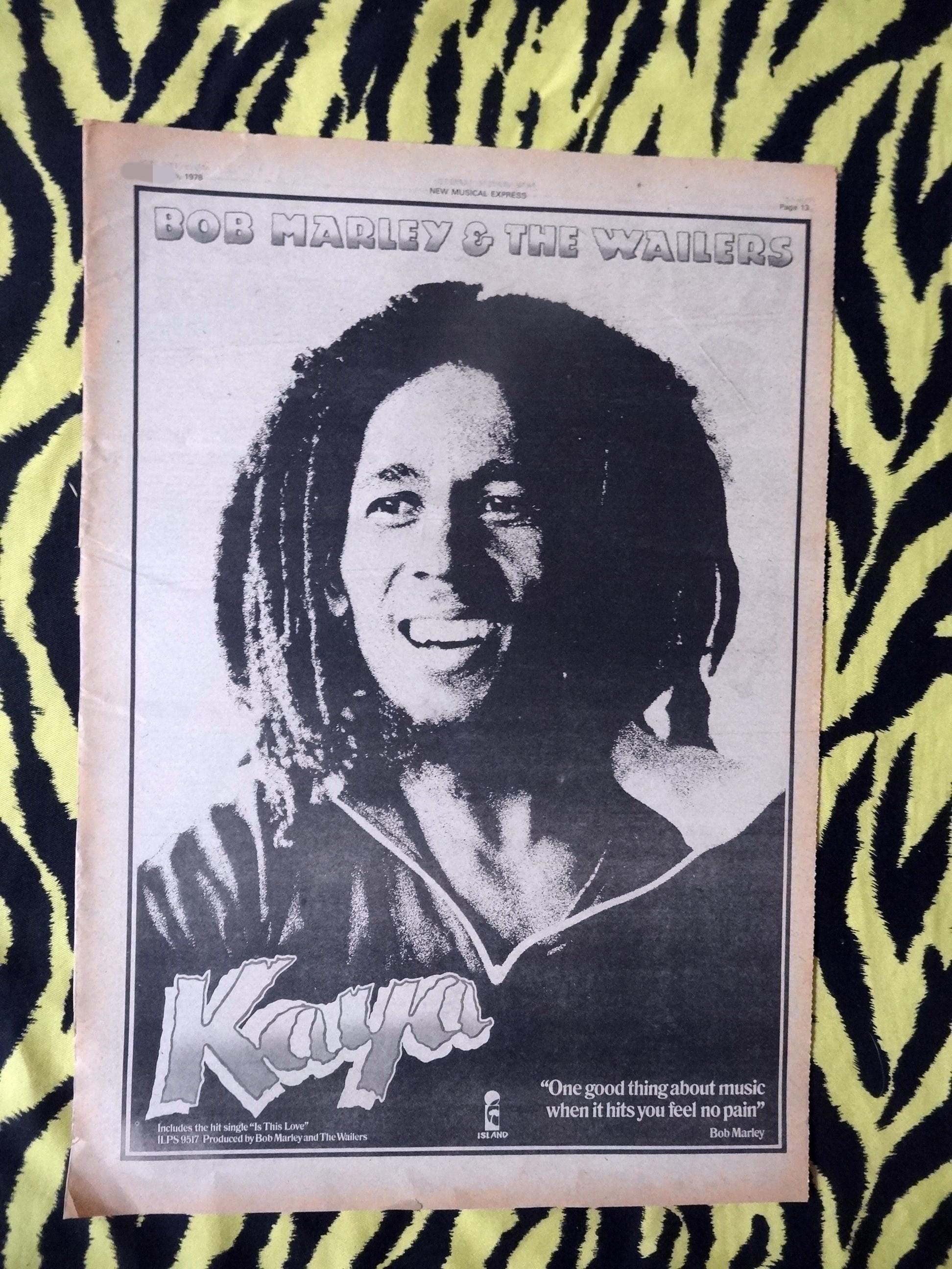 Original 1978 Bob Marley & the Wailers Advert/poster, Rare Vintage 
