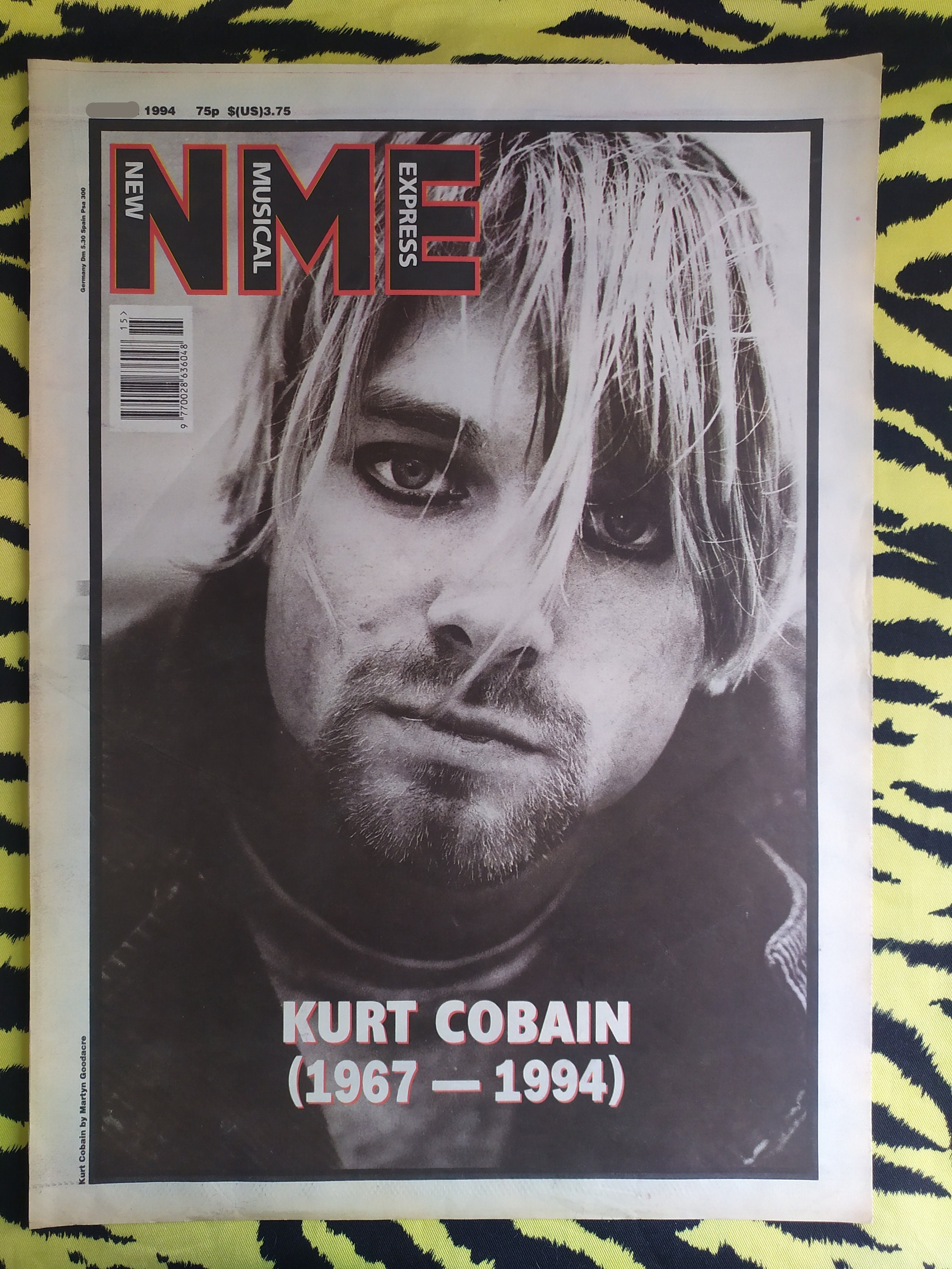 NIRVANA 90’s vintage poster  cobain Kurt Cobain Memorial Poster- Nirvana - Vintage 1994 Original