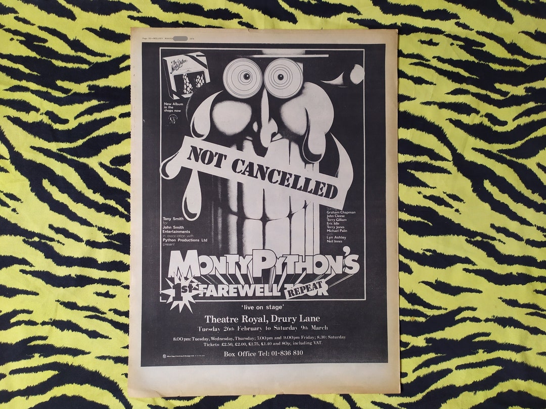 Monty Python 年代物 ポスター 海外製 vintage poster Monty Python's The Meaning of Life Movie Poster 1983 1 Sheet