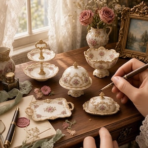 Royal Tableware STL Miniature, 1:12 Dollhouse (Digital Download)