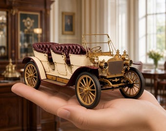 Coche de turismo clásico STL / Automóvil antiguo a escala 1:12 (Descarga digital)