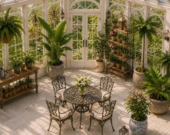 Victorian Greenhouse Miniature Bundle STL |  Dollhouse Conservatory (Digital Download)