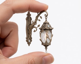 Enchanted Wall Lantern STL | 1:12 Scale Fairy Dollhouse Hanging Light (Digital Download)