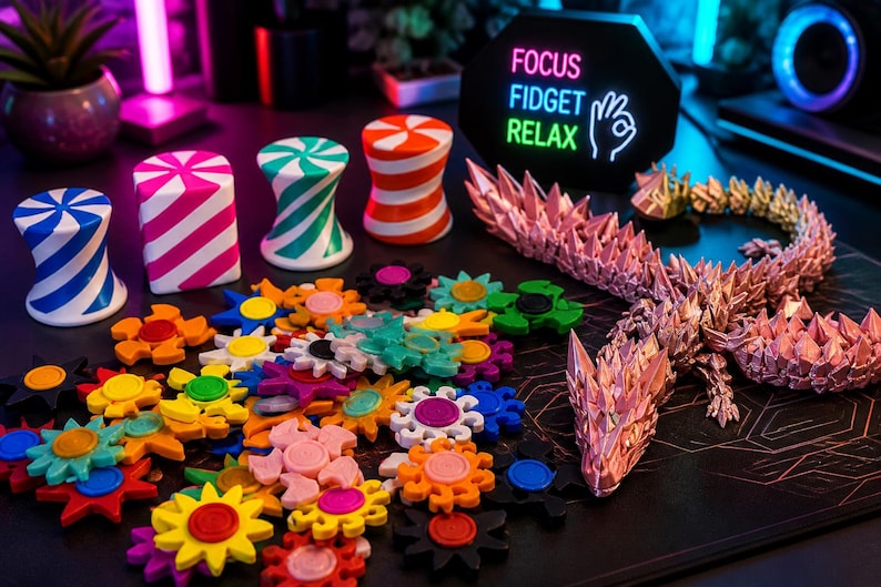 100+ Sensory Toy STL Bundle | Interactive Fidget Models for 3D Printing ...