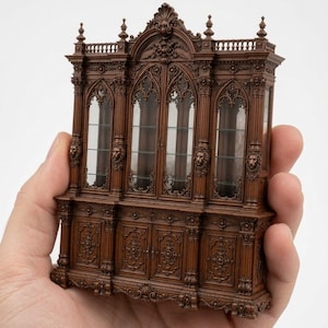 Miniature Dollhouse Victorian Display Case Rolife DIY Miniature