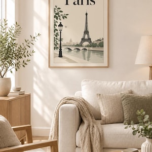 Poster Paris Aesthetic digital
