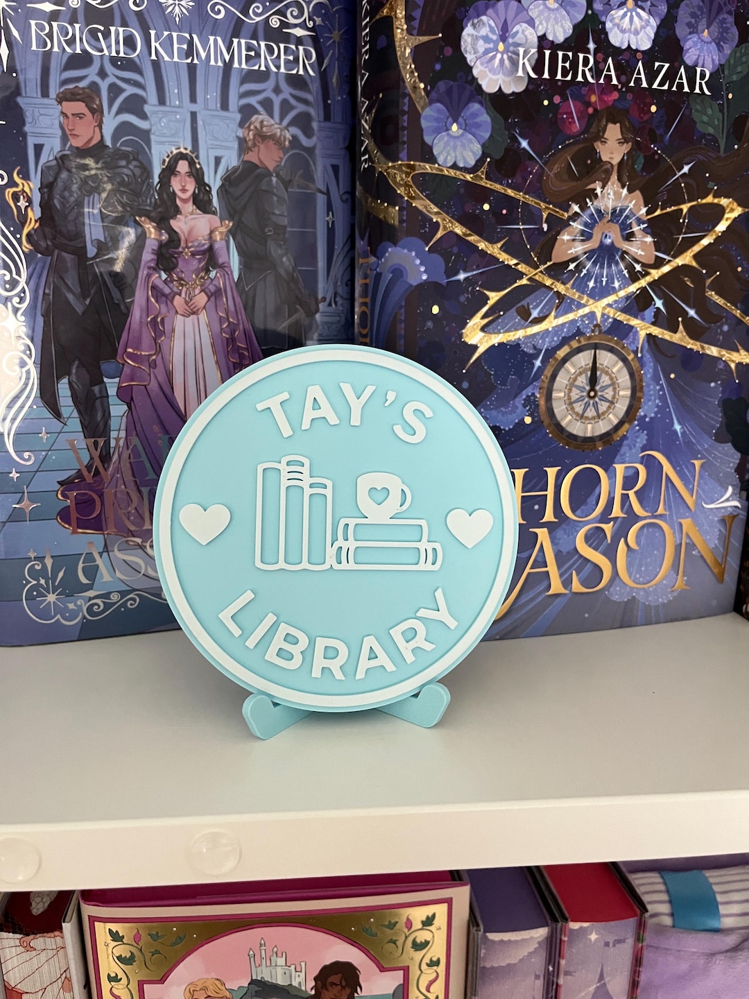 Personalised Library Sign With Stand - Etsy Australia