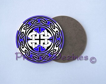 For the Love of Scotland decorative drink coasters. The Scottish Saltire with Celtic knots. Set of 4 coasters