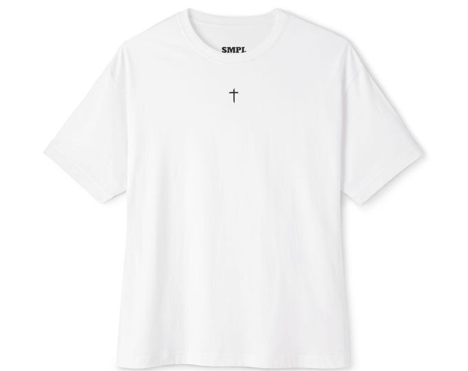 Featured listing image: Believe. Tee | Minimal Christian Cross Tee