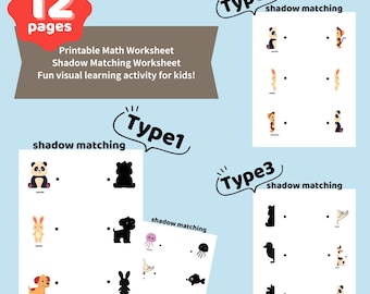 Shadow Matching Worksheet for Kids