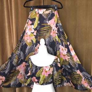 Conjunto de falda y top corto de mezcla de seda "Favorite Daughter" Talla 2 imagen 3