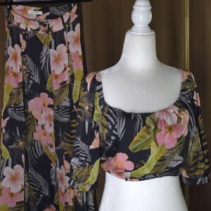 Conjunto de falda y top corto de mezcla de seda "Favorite Daughter" Talla 2 imagen 9