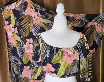 Favorite Daughter Silk-Blend Skirt Croptop Set Size 2