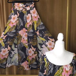 Conjunto de falda y top corto de mezcla de seda "Favorite Daughter" Talla 2 imagen 2