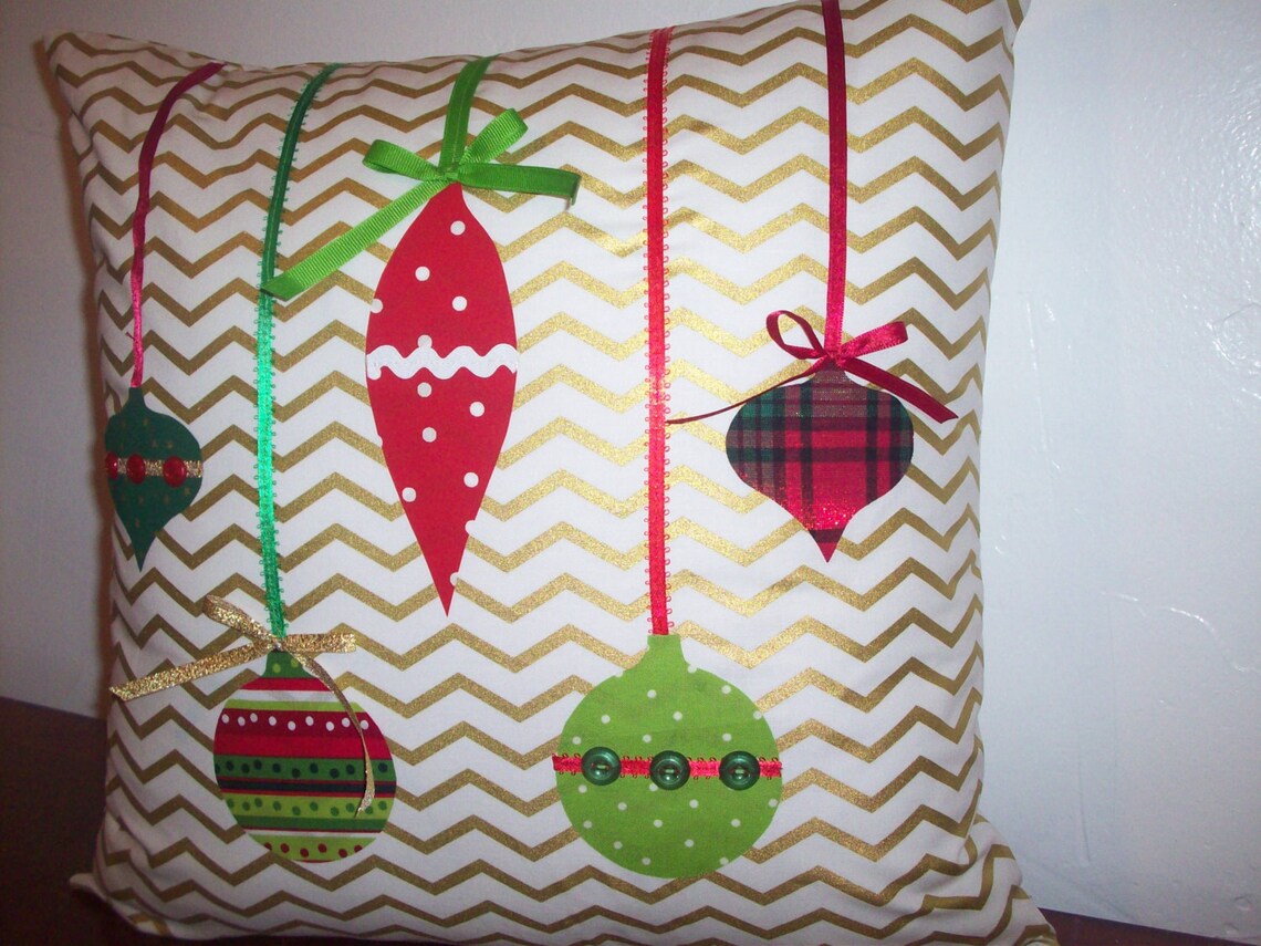 Ornament Pillow Cover Christmas Pillow Holiday Pillow Etsy