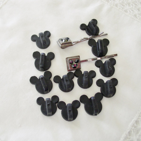 Mickey Mouse Bobby Pins and Pierced Earring Backs Vintage ... Disney Mouse Head Earring Backs ... Mouse Earring Backs and Vintage Bobby Pins