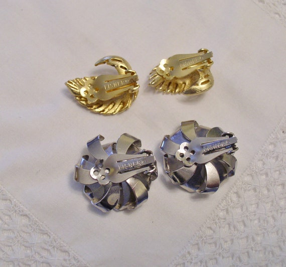 Lisner Jewelry 2 Pair Earrings....Vintage Lisner … - image 3