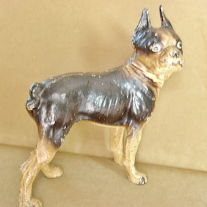 Vintage - Cast Iron Bulldog - Terrier Door Stop....Vintage Bulldog
