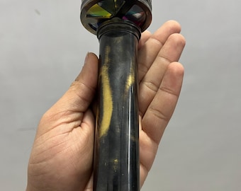 Vintage Brass Kaleidoscope | Rotating Color Lens Viewer | Antique Nautical Optical Instrument | Collector Decor Gift