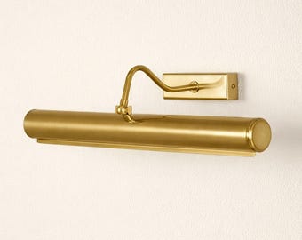 Handmade Brass Picture Light – Mid Century Modern Wall Sconce, Vintage Art & Painting Light