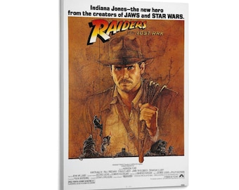 Indiana Jones - Raiders Of The Lost Ark Painting On Canvas Wall Art Poster Picture Print Living Room Walls Decor Home Poster