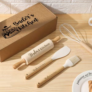 Personalized Kitchen Utensil Set, Baking Cookware Gift Set, Silicone Baking Tool,  Housewarming Gift, Cookware Set