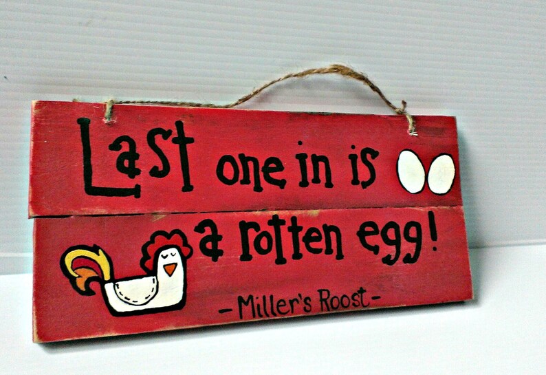 Chicken Coop Sign custom sign for chicken coop Etsy