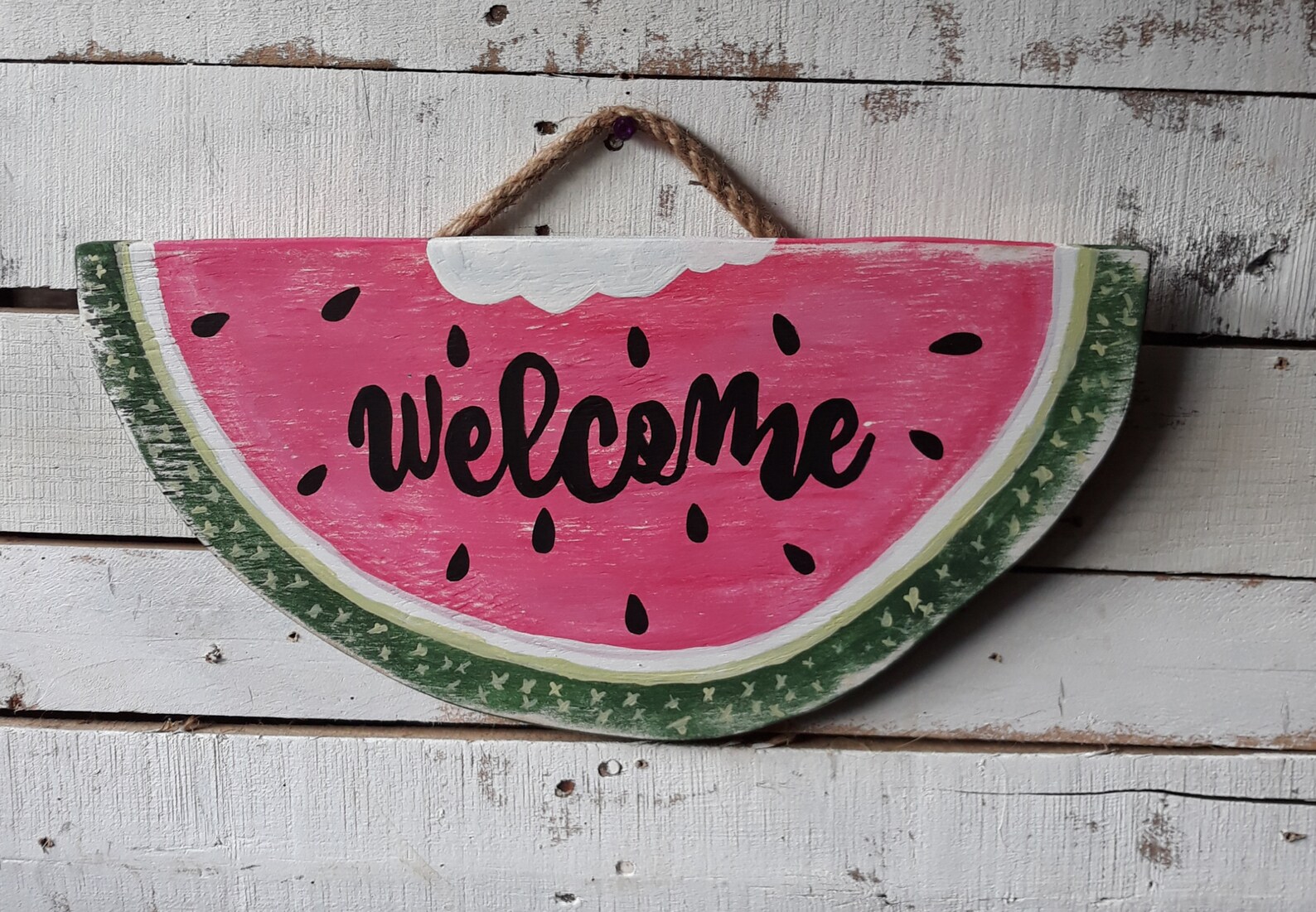 Life is sweet watermelon wood sign watermelons wood sign Etsy