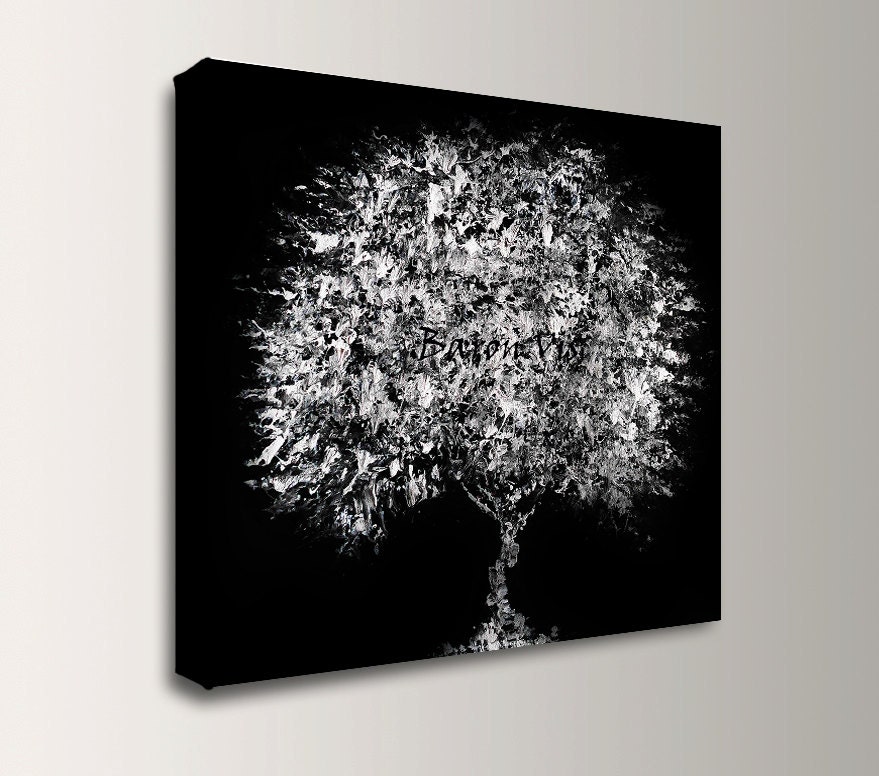 Black White Painting, Abstract Acrylic Painting Oil Original Wall Art Home  Office Interior Decor Impasto Canvas Art Baron Visi Custom 