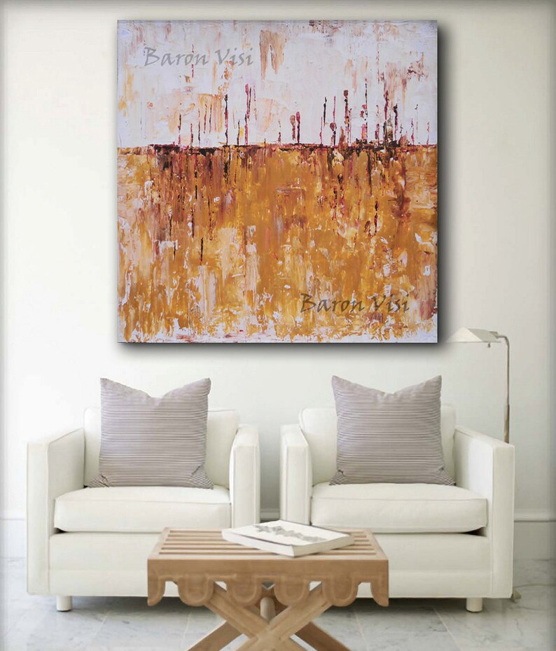 Brown Painting Abstract Painting Art Large Brown Canvas Etsy UK