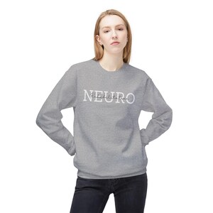Rehab Illustrator Sweatshirt | Minimal Script Logo, White Crewneck