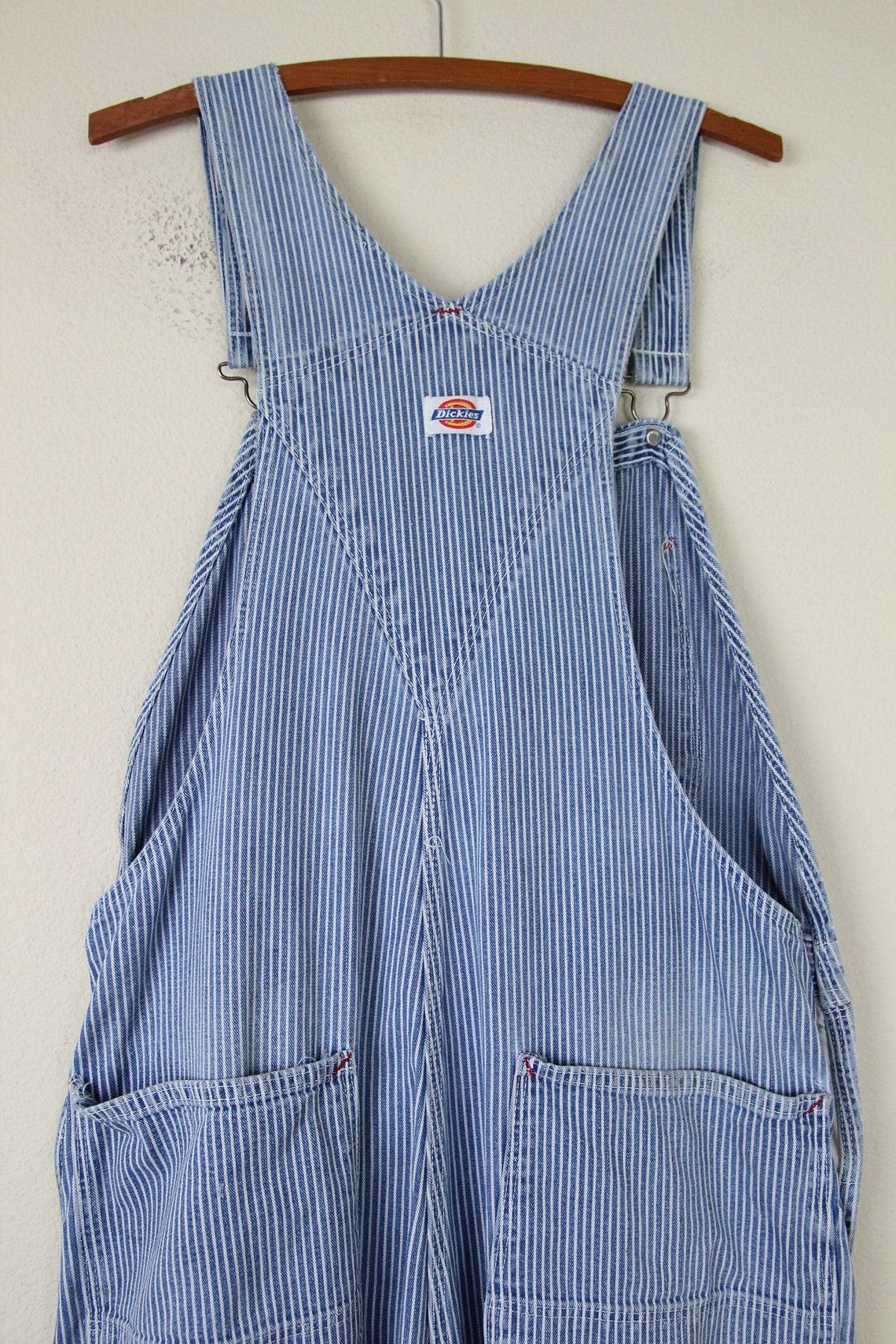 Vintage Dickies Hickory Stripe Denim Overalls 36x27 ACTUAL / | Etsy