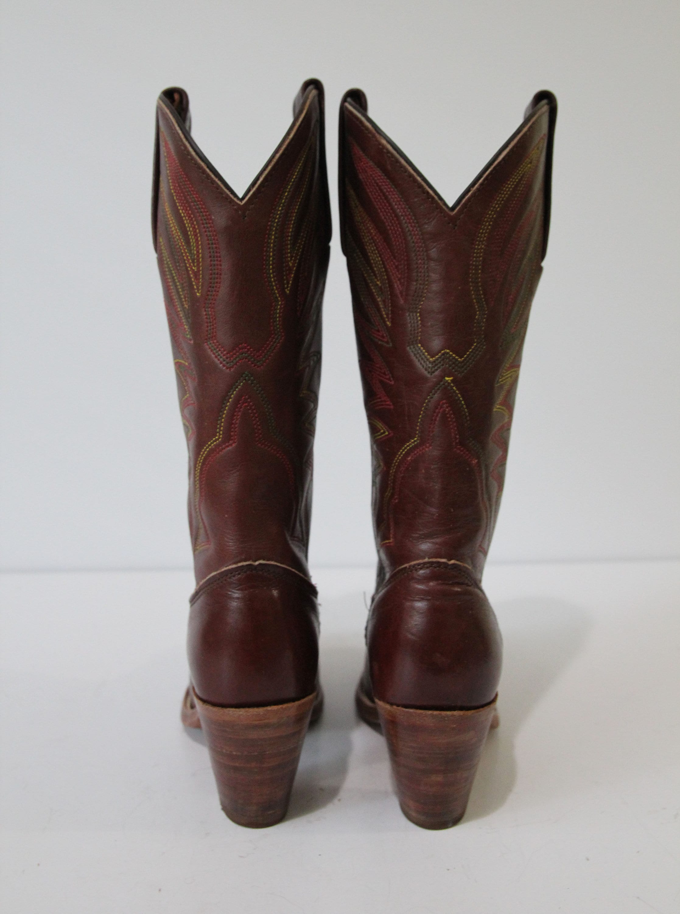 user_0fe55c79 美品！！　伝統工芸品　アンティーク Vintage 70s FRYE Cowboy Boots, 5.5 B, USA MADE Heeled Brown