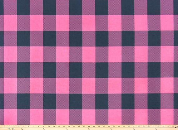 Buffalo Check Curtains Plaid Drapes Pink Green Blue Etsy
